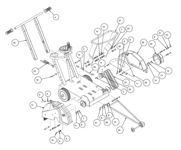 Section 02 Diagram and Parts List for MK-1609H 157867 MK Diamond Concrete Saw